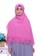 First Hijab pink Kamila Square Hijab In Pink A0655AA500503FGS_5