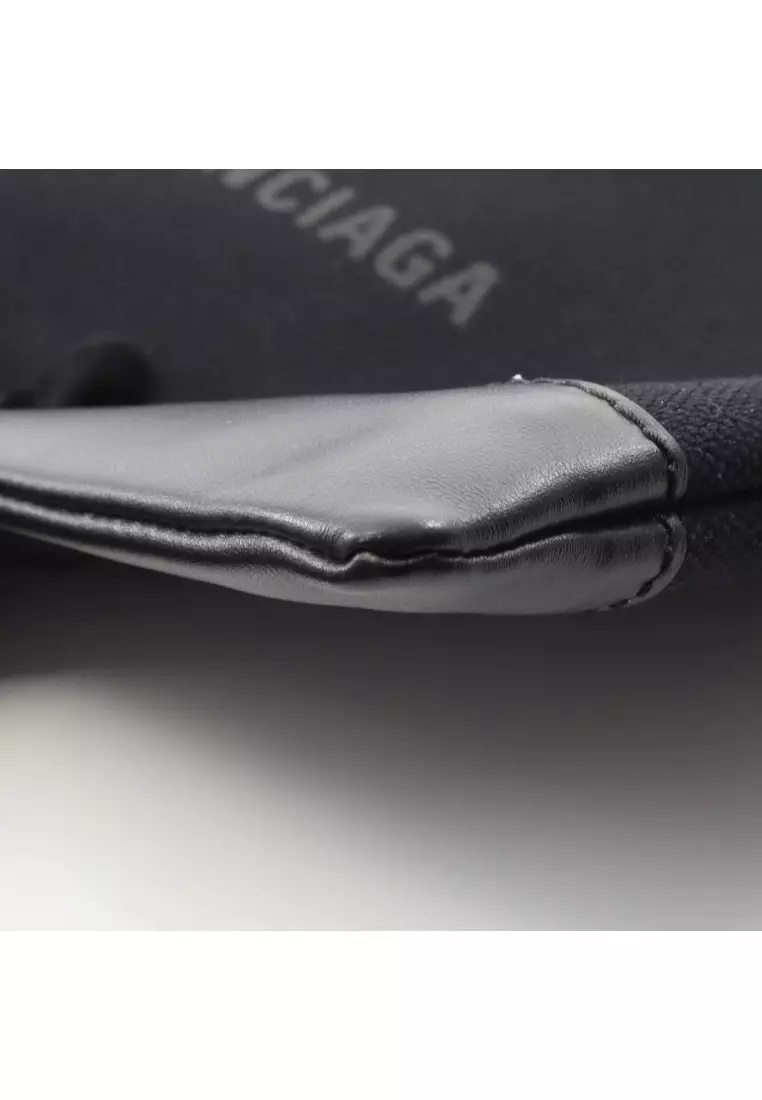 Buy Balenciaga Pre-Loved BALENCIAGA navy clip M Clutch bag canvas