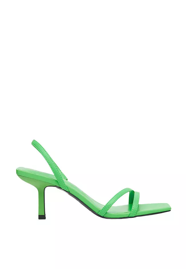 Discount on Mango  shoes - SKU: Heel Leather Sandals