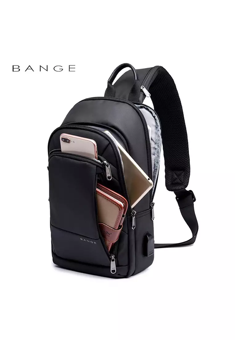 Bange BG1911 Tas Selempang Sling Bag Pria - Hitam