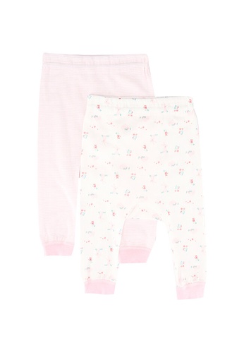 les enphants pink Baby Pants 2-Pack DB38DKA6F98E83GS_1