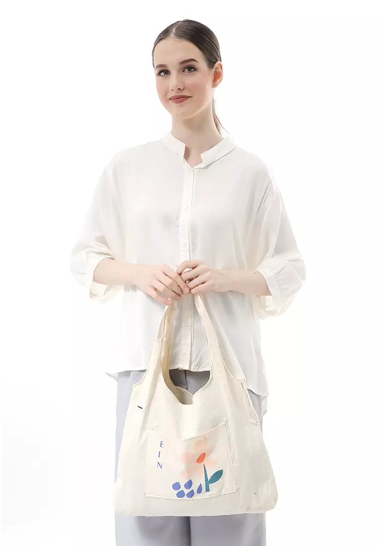 Jesika ToteBag Motif Grafik Made of High Quality Material - Bunga EIN