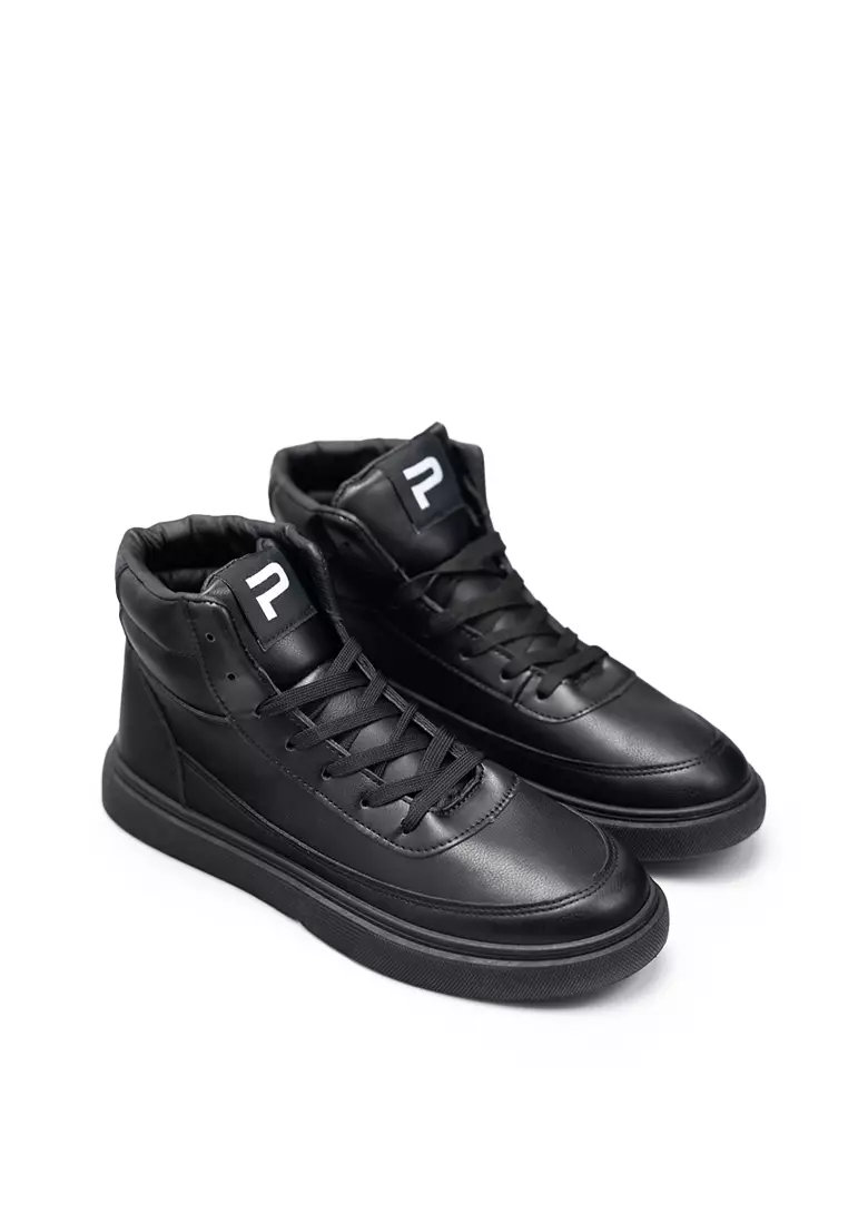 PAULMAY - Sepatu Sneakers pria Bogota High Black