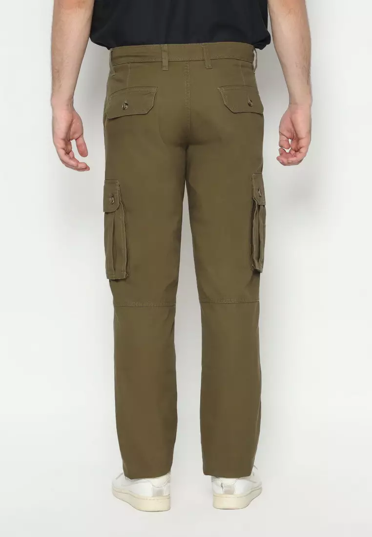 RBJ Celana Cargo Panjang Regular Fit Cotton Premium Pria