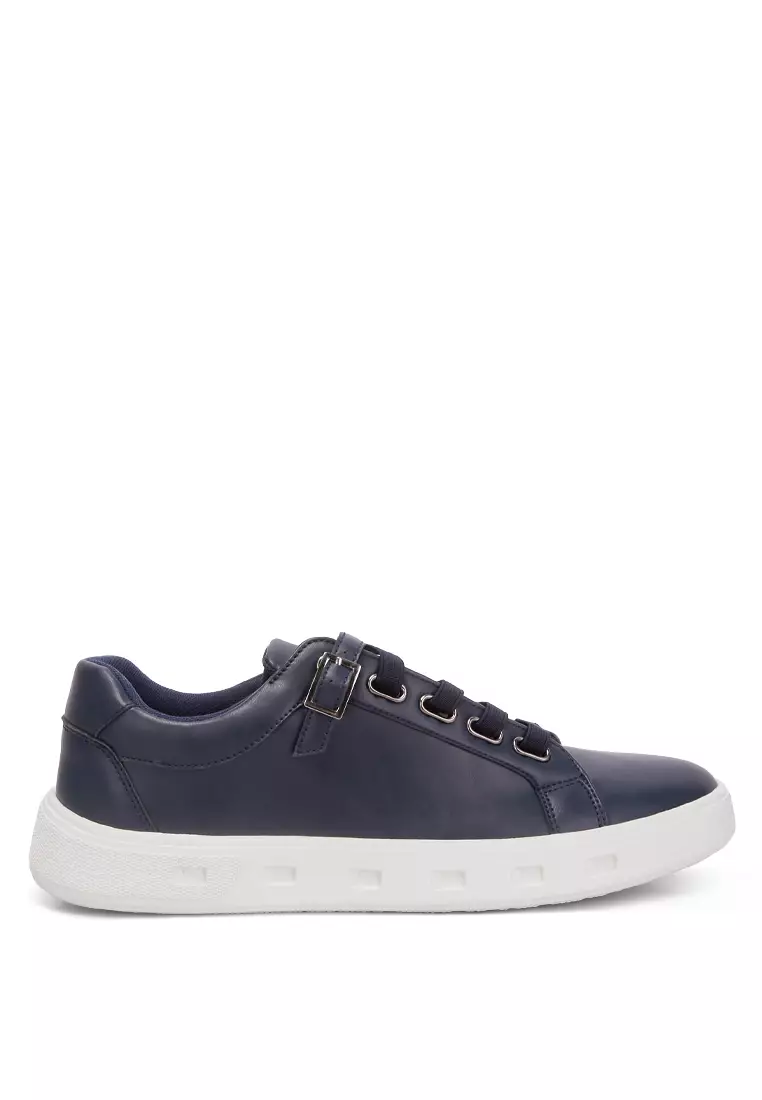 Buy London Rag Navy Low Flatform Heel Lace Up Sneakers 2024 Online