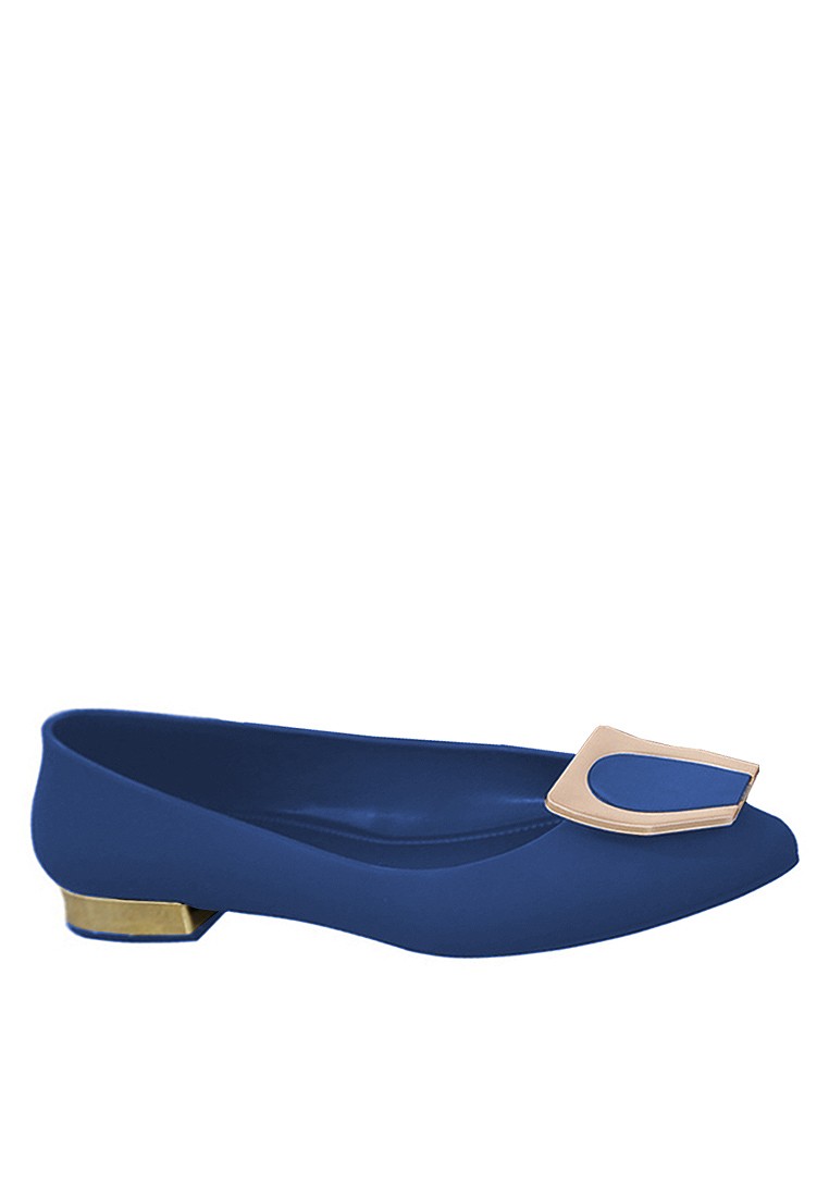 VANSA Metal Ornament Waterproof Jelly Flats VSW-R519