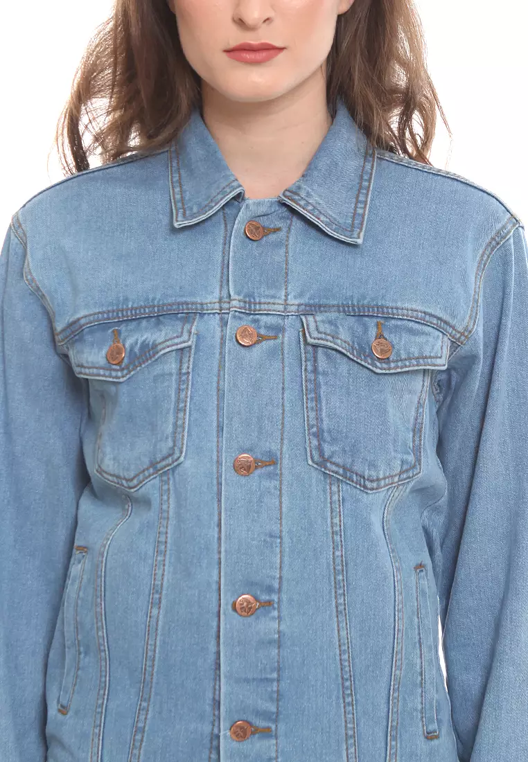 Jaket Denim Regular Fit Sky Blue JD2001