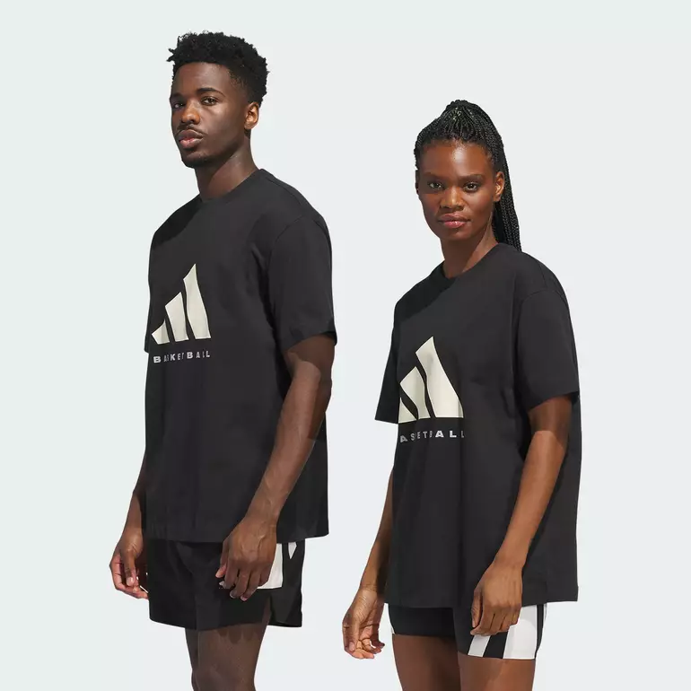 Basketball Basketball Tee (Gender Neutral) Unisex Black JX5575