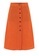 ZALORA BASICS orange Basic Button Through Midi Skirt 301E5AA8BE8EABGS_5