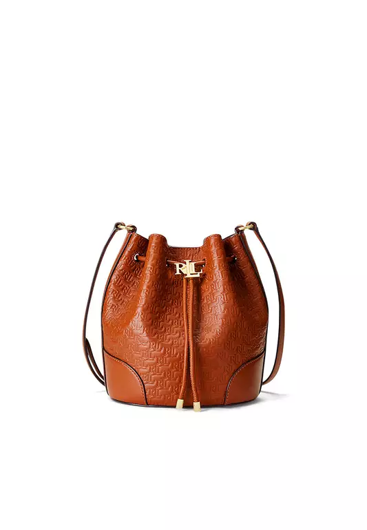Lauren Ralph Lauren Embossed Medium Andie Drawstring Bag