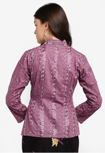 Buy Embroidery Kebaya with Batik Skirt from Seleksi Akma in Purple only 279