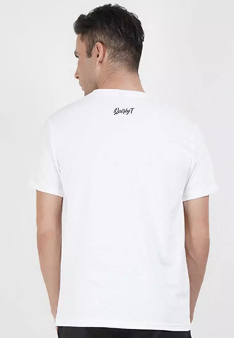 Aeroplane Graphic White  Cotton Short Sleeve Essential T-Shirt