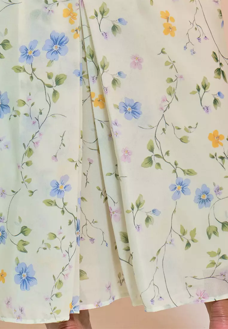 Bulanara Blouse & Skirt - Lime Spring