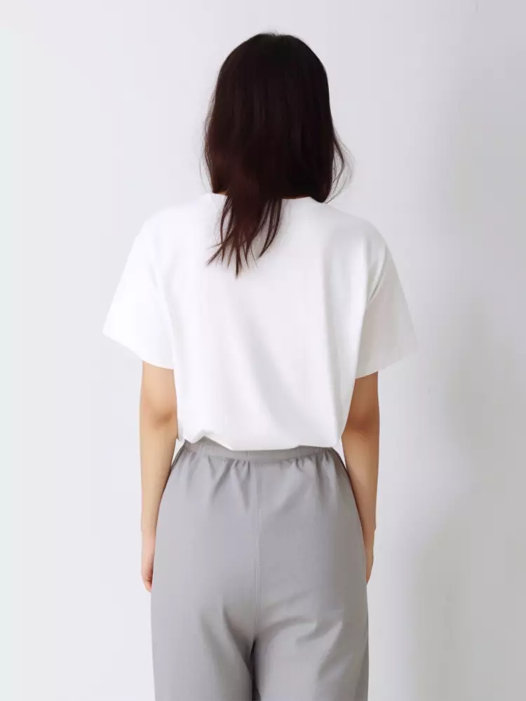 LTF13 kaos oversize crop top wanita instacool OLC tokyo vibe putih