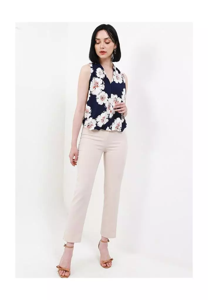 Chanira Penola Blouse-Navy Multi