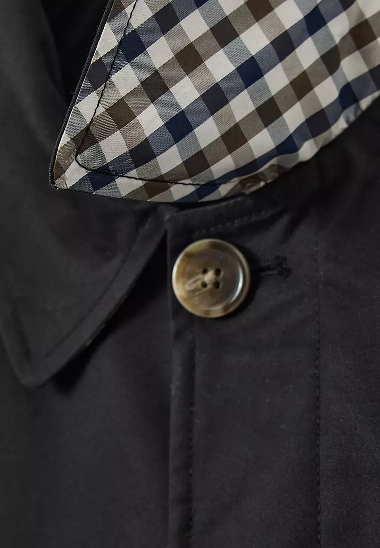 MENS BLACK WHITEHOUSE MAC WITH CHECK DETAILS