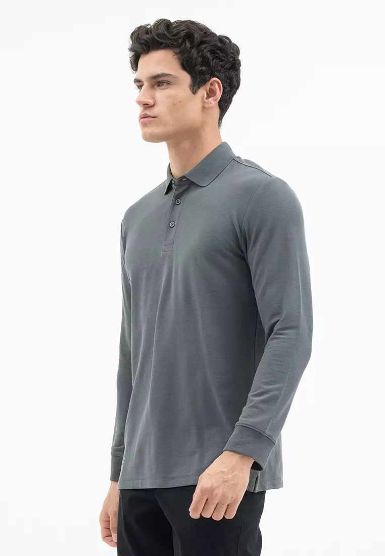 Jack Nicklaus Mezzo Polo Shirt Pria Regular Fit Monument Iron Gate