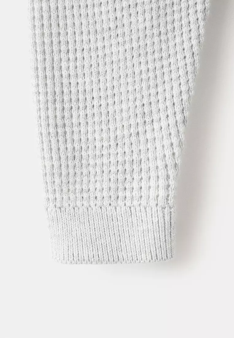 Buttons Detail Knit Sweater