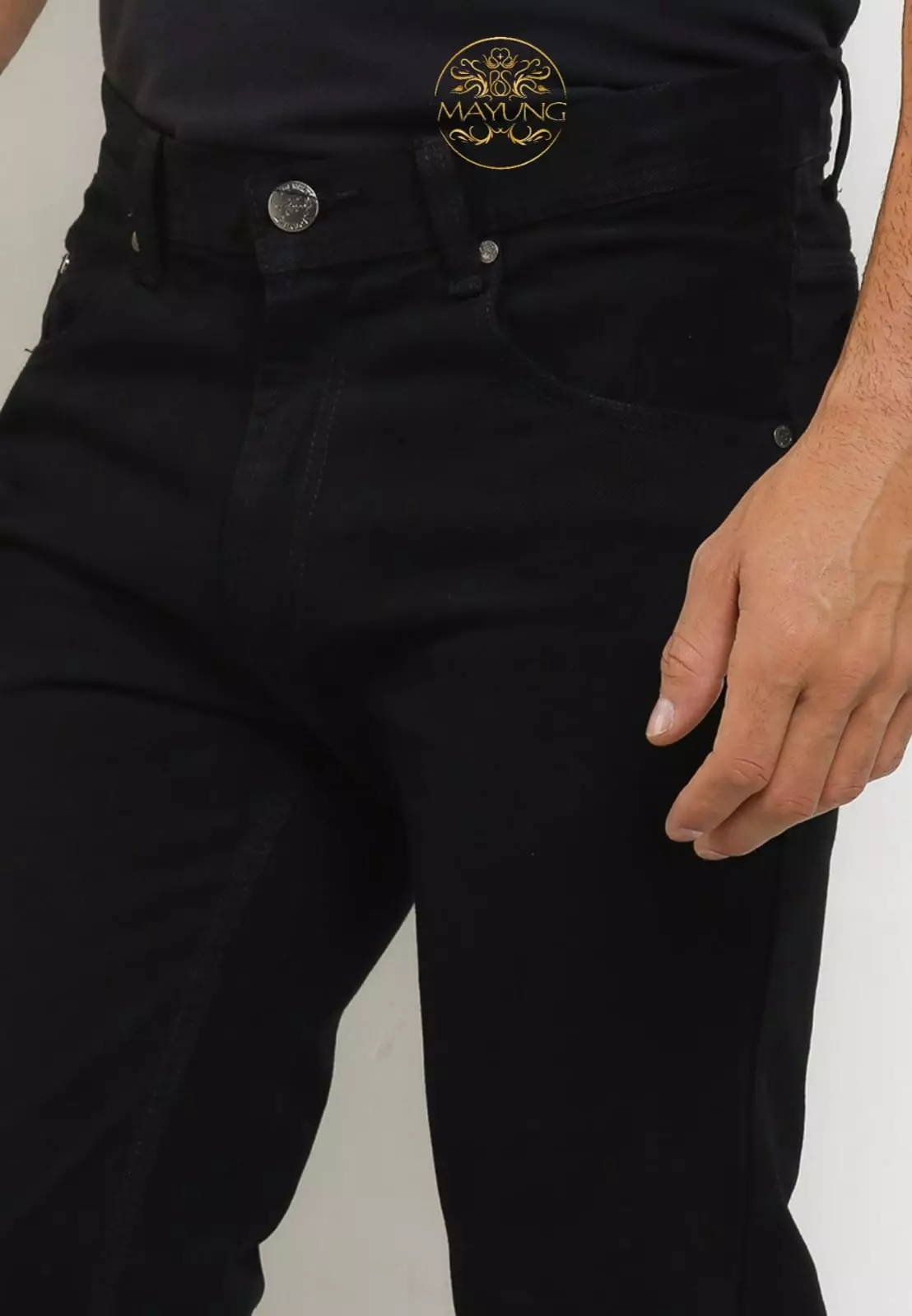 Celana Jeans Panjang Pria Denim Black Reguler fit Joe