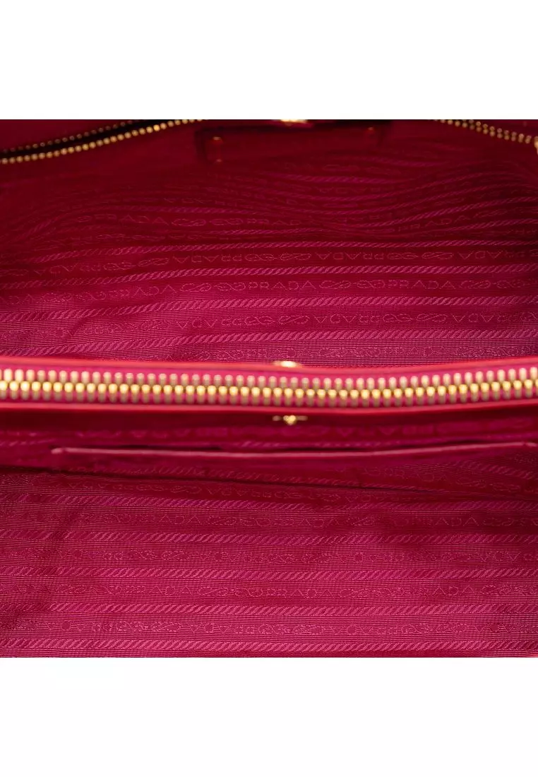 Pre-Loved Prada Vitello Shine Satchel