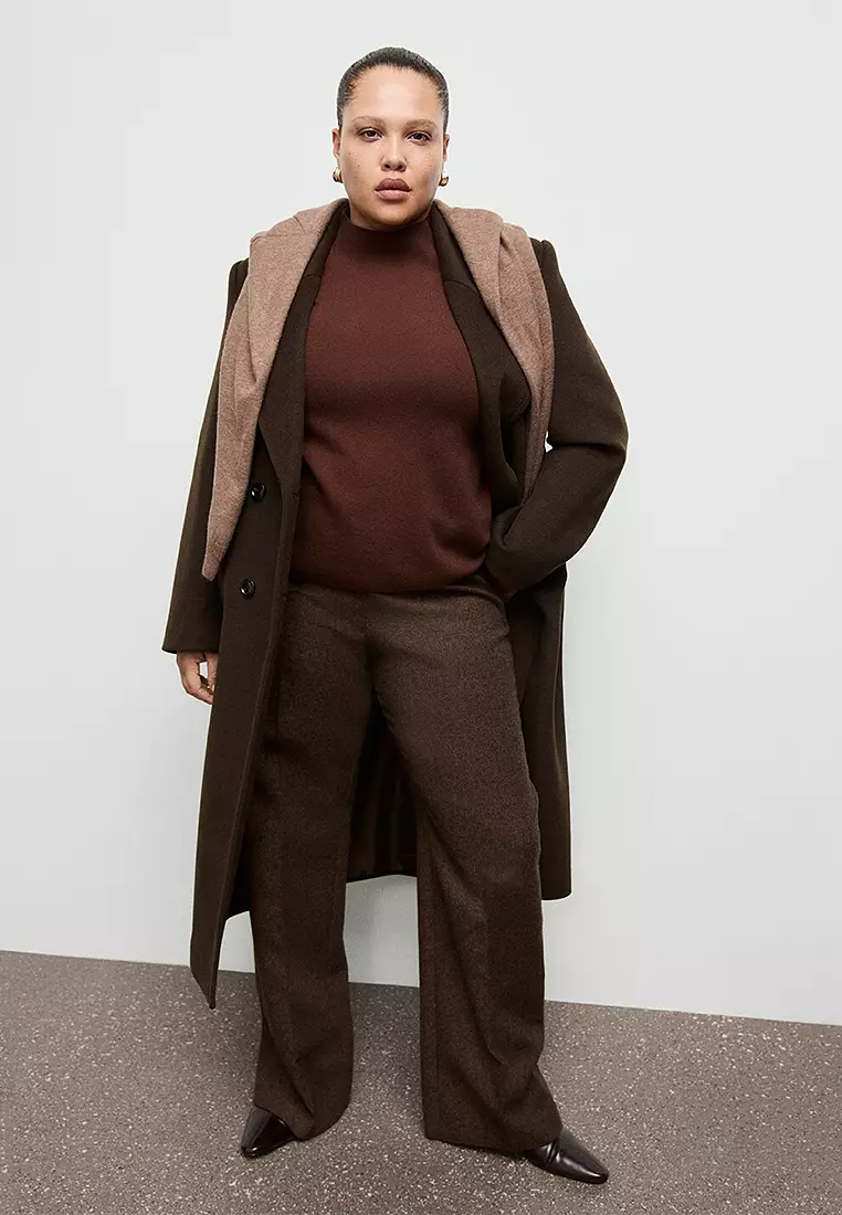 Knitted Sweater With Perkins Neck