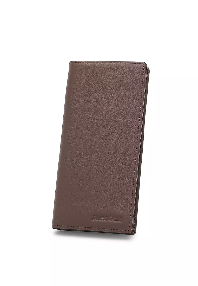 Buy Swiss Polo Genuine Leather RFID Long Wallet Brown 2025