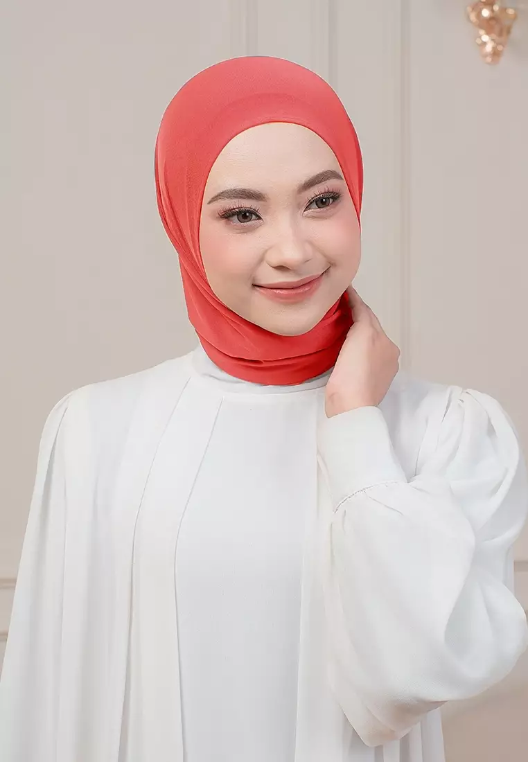 HIJAB INSTAN QIARA - TOMATO