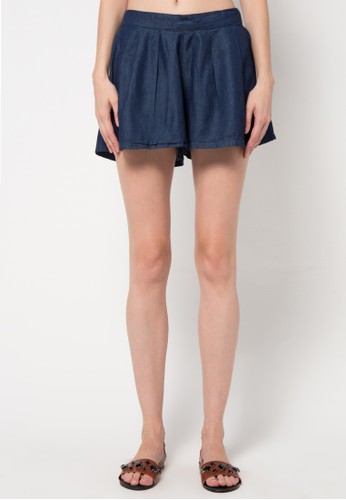 Denim Skirt-Like Shorts