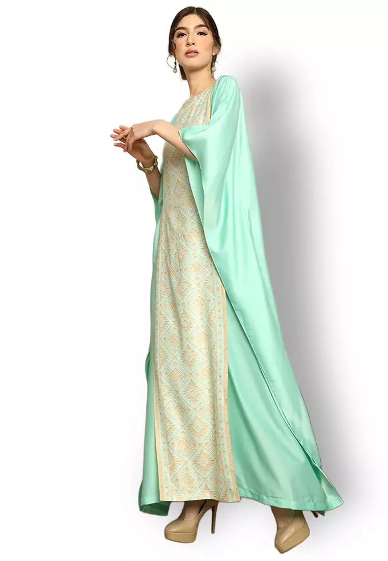 Kanzi Exclusive Short Sleeve Songket Kaftan