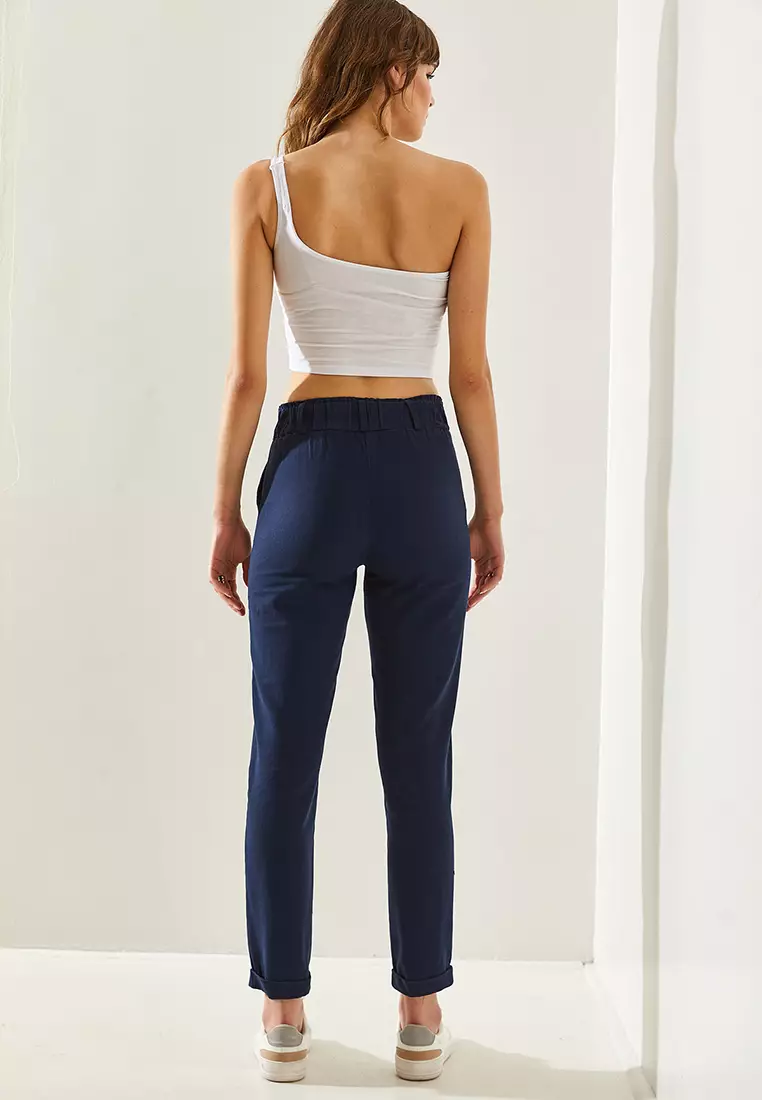 Epaulette Gabardine Trousers