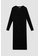 DeFacto black Long Sleeve Midi Dress DC952AAB45D9A6GS_1