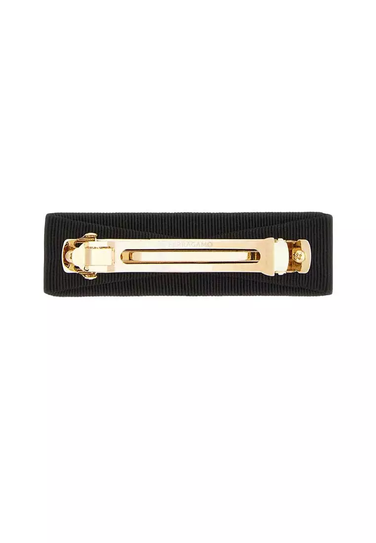 Vara Bow Hairclip Black/Gold 495450