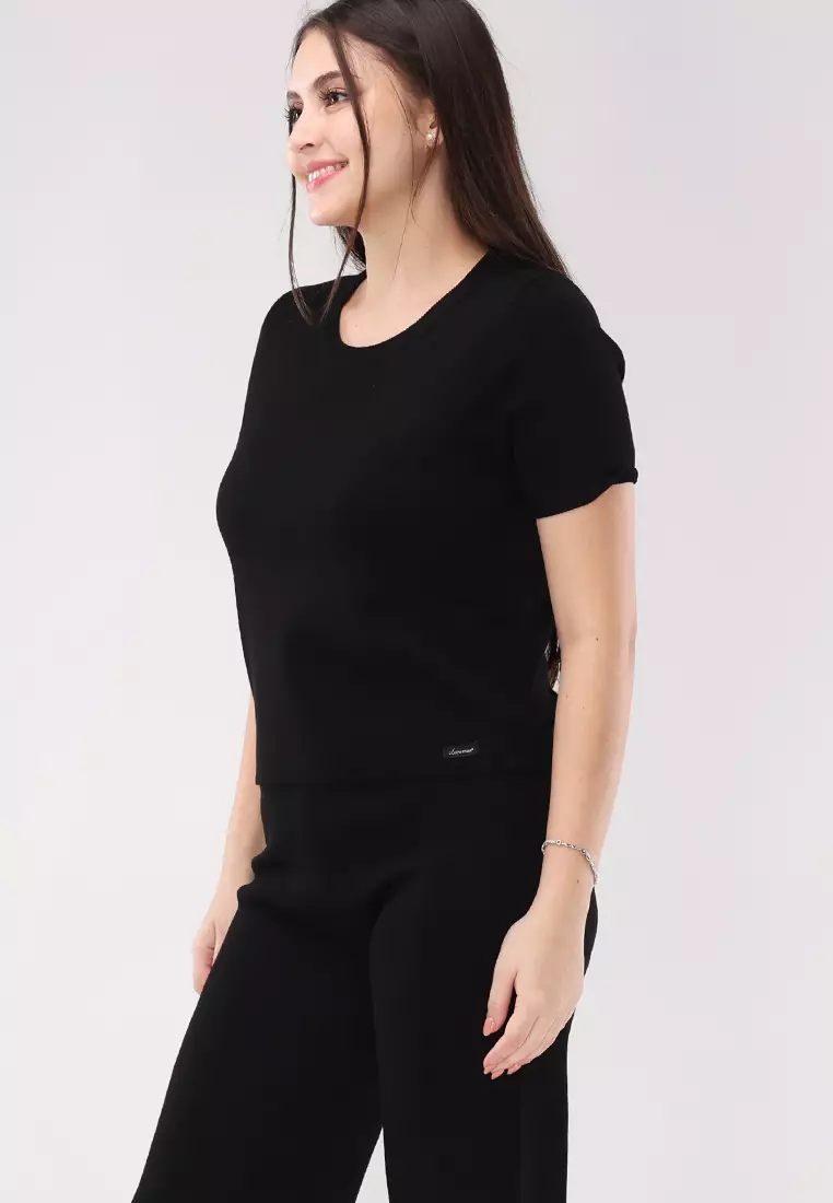 Plain Knitted Short Sleeves