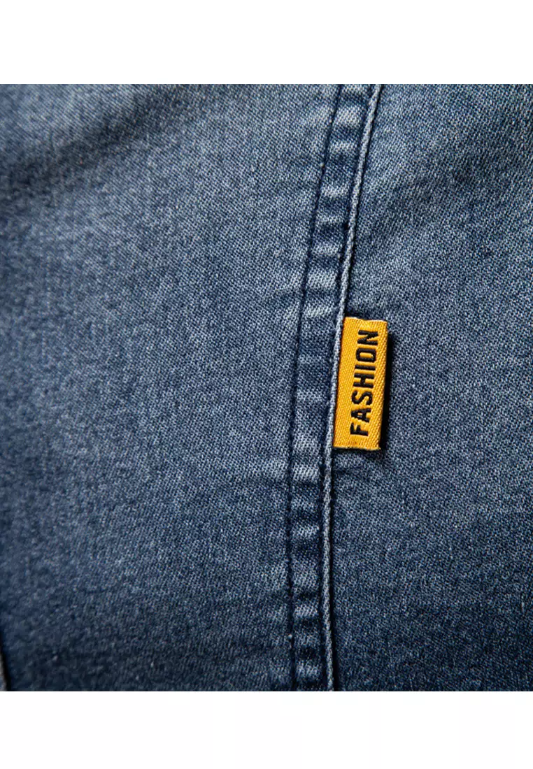 Slim Long Sleeve Denim Shirt AX6036