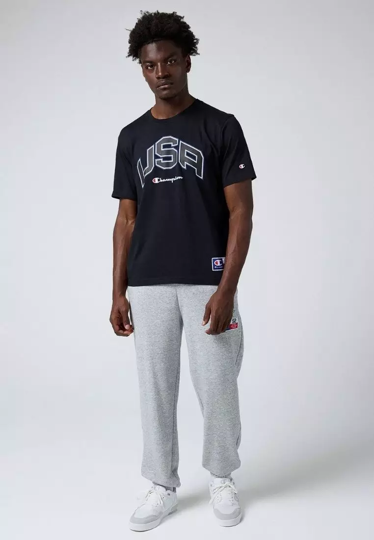 Graphic Crewneck T-Shirt With Print