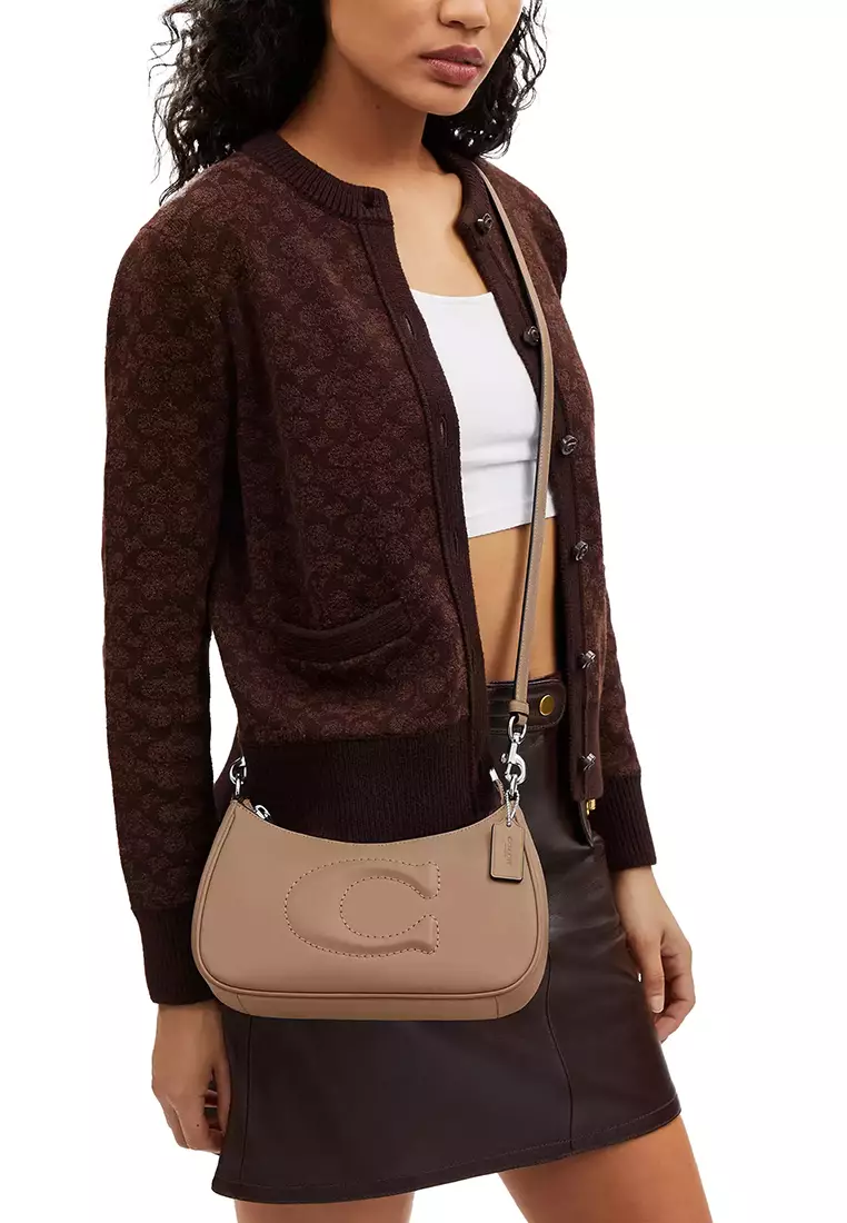 Coach taupe handbag outlet