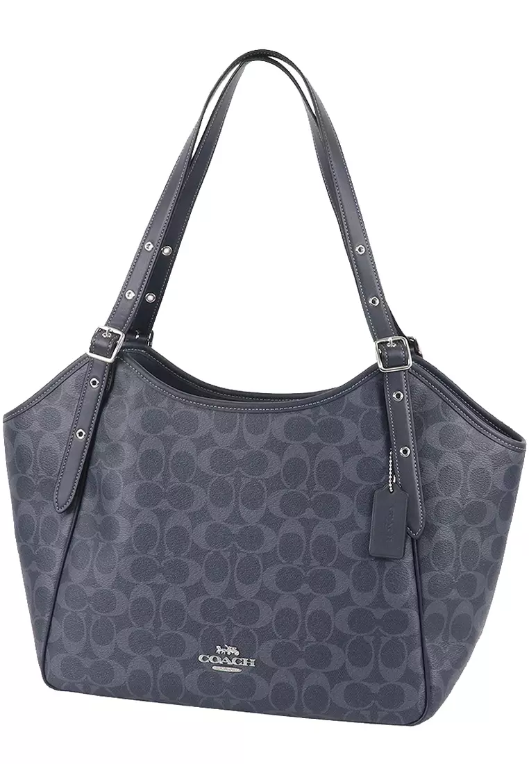 Coach Coach Meadow Shoulder Bag In Signature Canvas in Denim/ Midnight ...