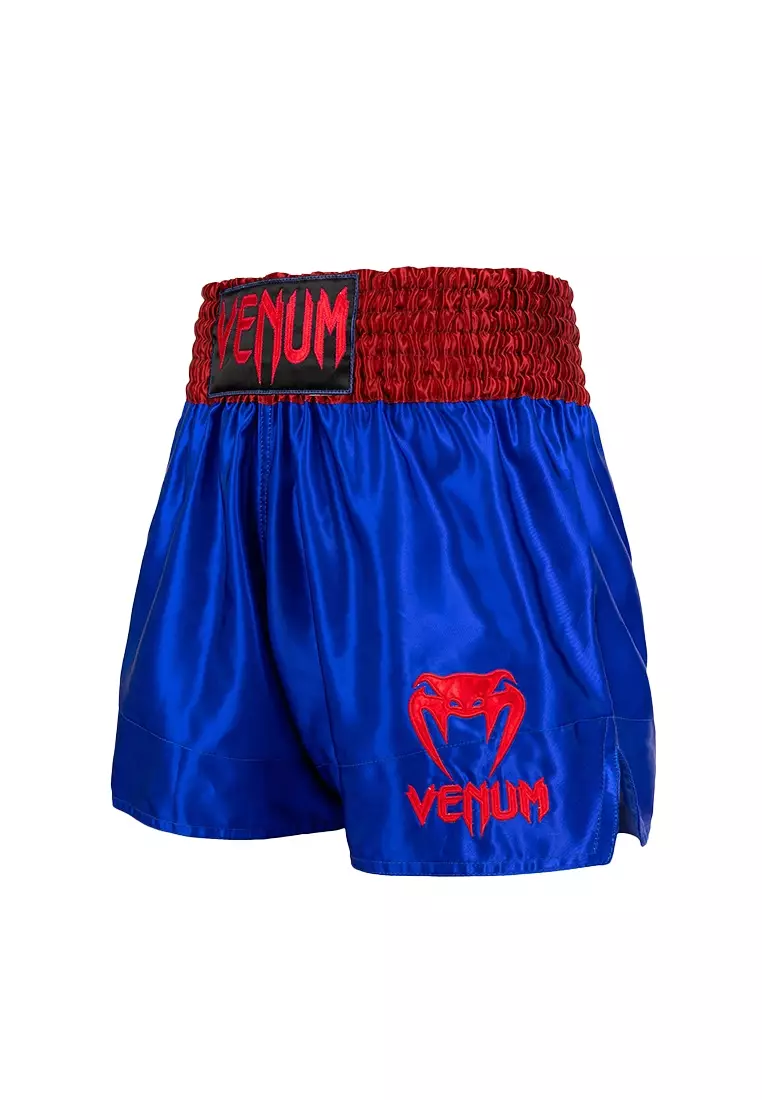 Venum Classic Muay Thai Shorts - Navy Blue/Red