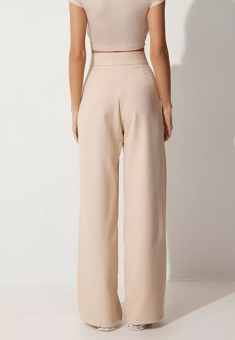 High Waist Pleated Pants