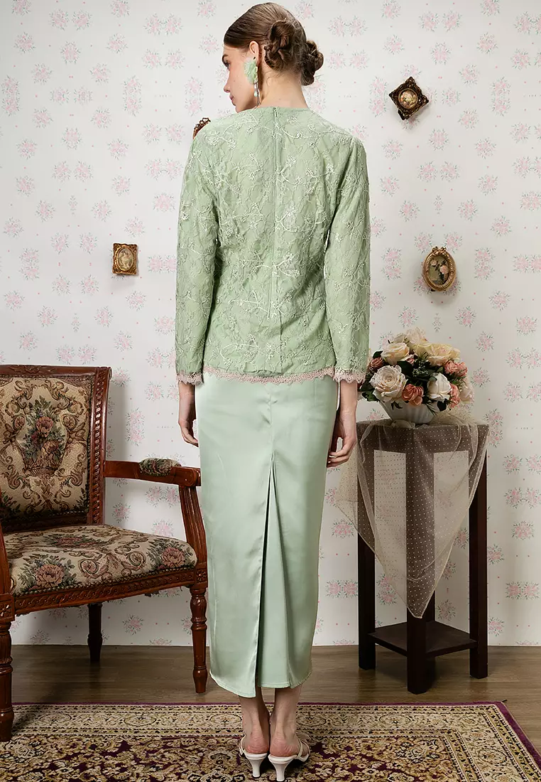 AMNA APPLIQUE LACE KURUNG