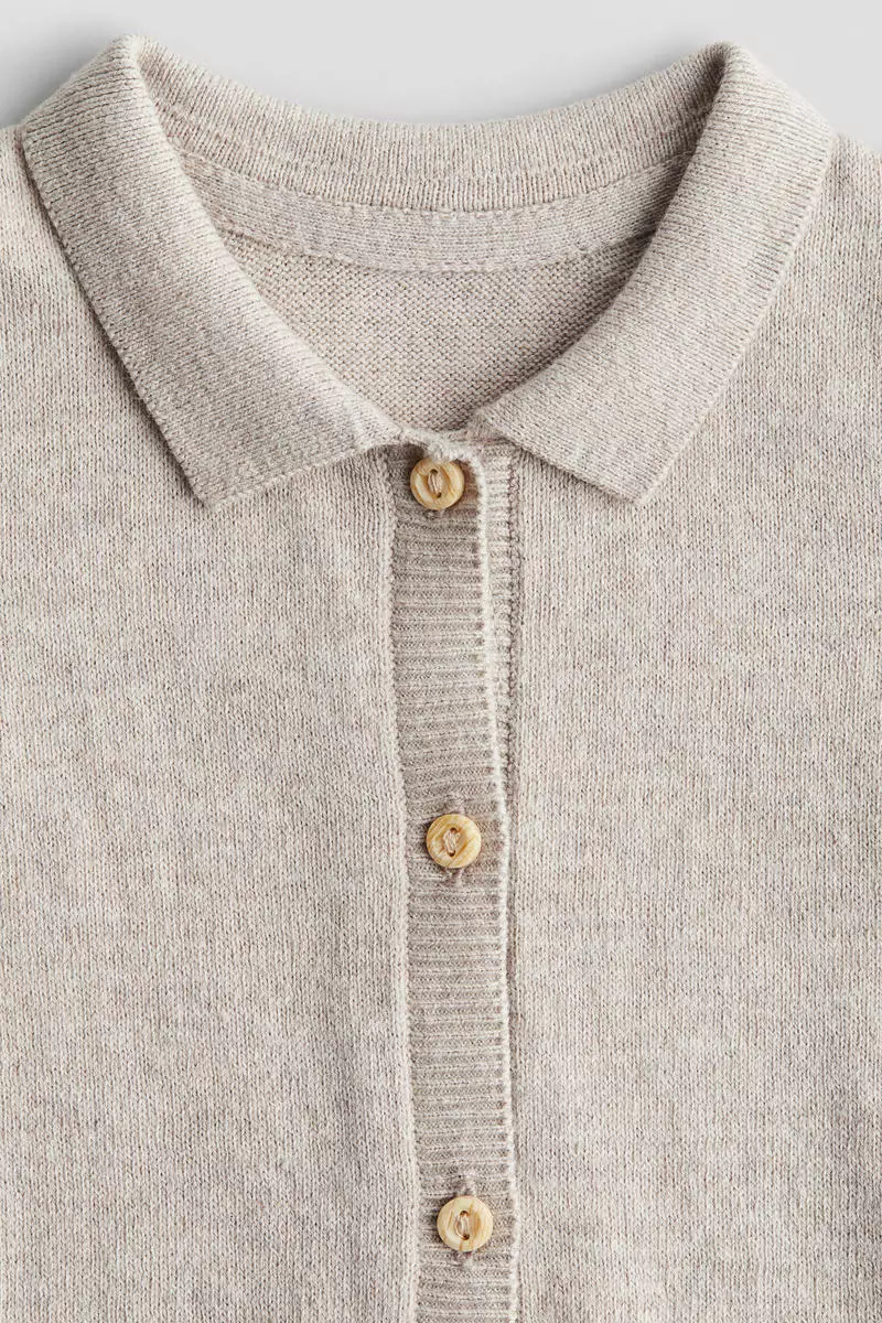 Cotton-knit romper suit