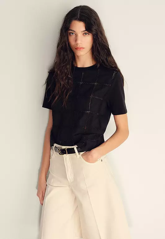 Embroidered Detail T-Shirt