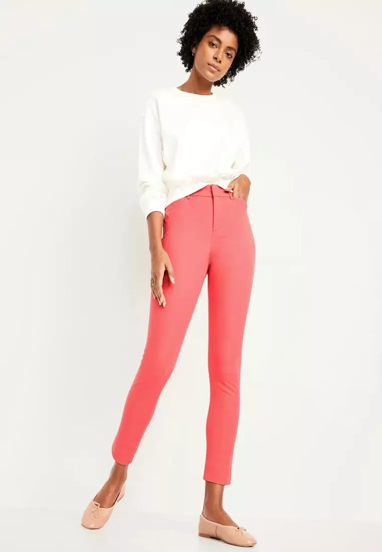 High-Waisted Pixie Skinny Ankle Pants For Women
