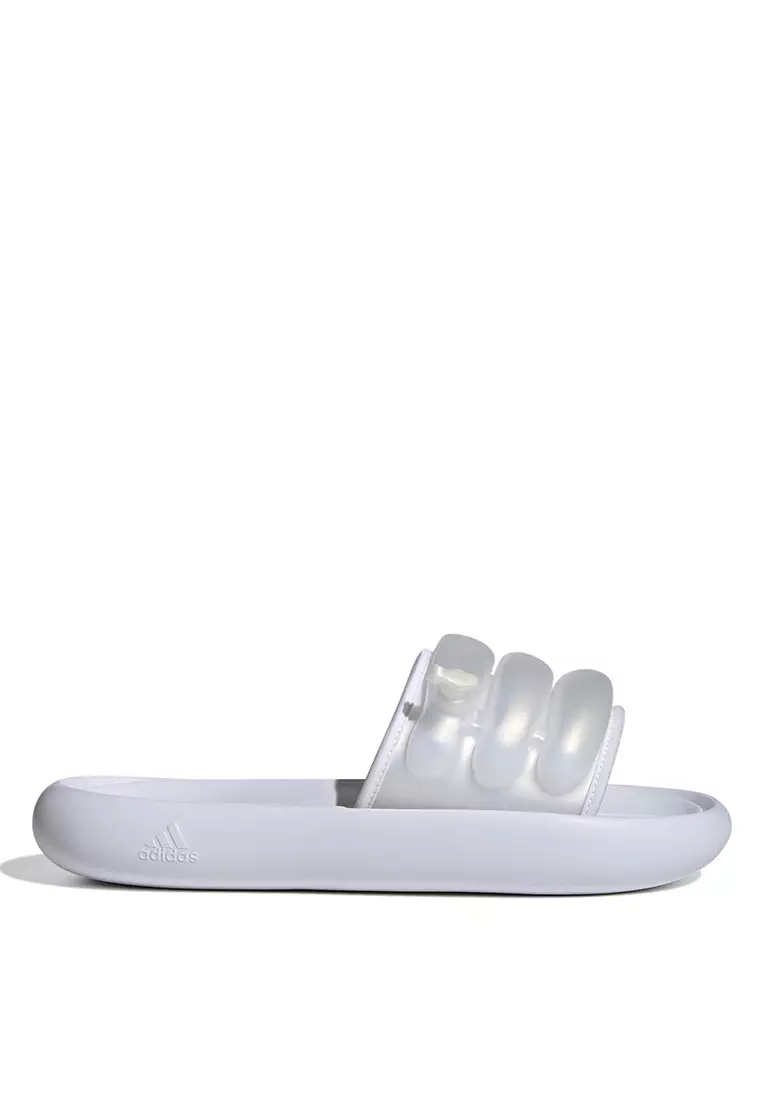 Adidas originals adilette white clearance