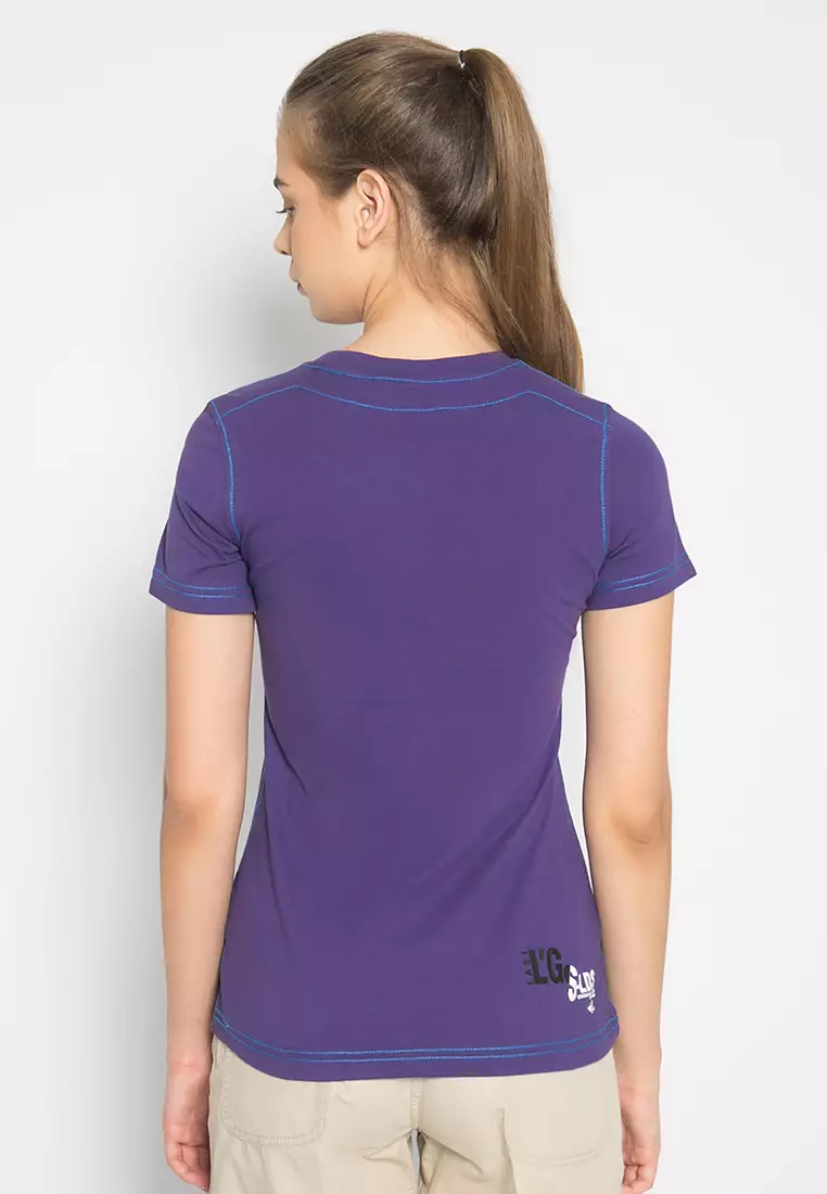 LGS - Kaos Wanita - Motif Sablon - Ungu - LTS.555.O835M.050.C