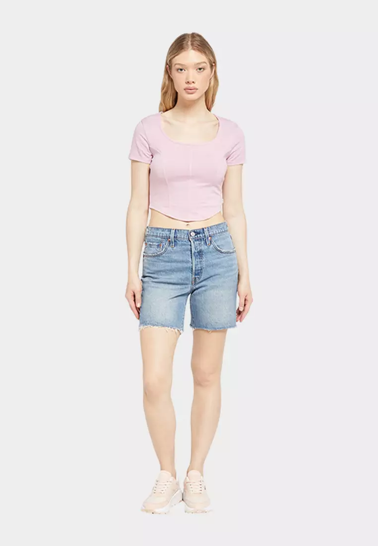 Buy Levi's Women's 501® Original High-Rise Mid-Thigh Jean Shorts