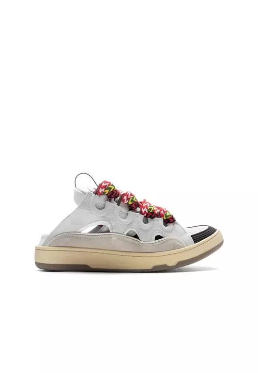 Calf Leather Open Back Lace-Up Shoes