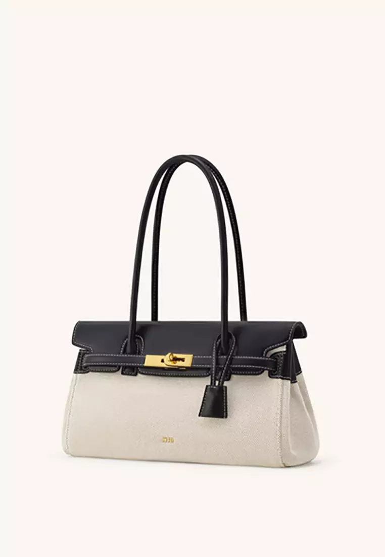 Yara Shoulder Bag - Black Canvas