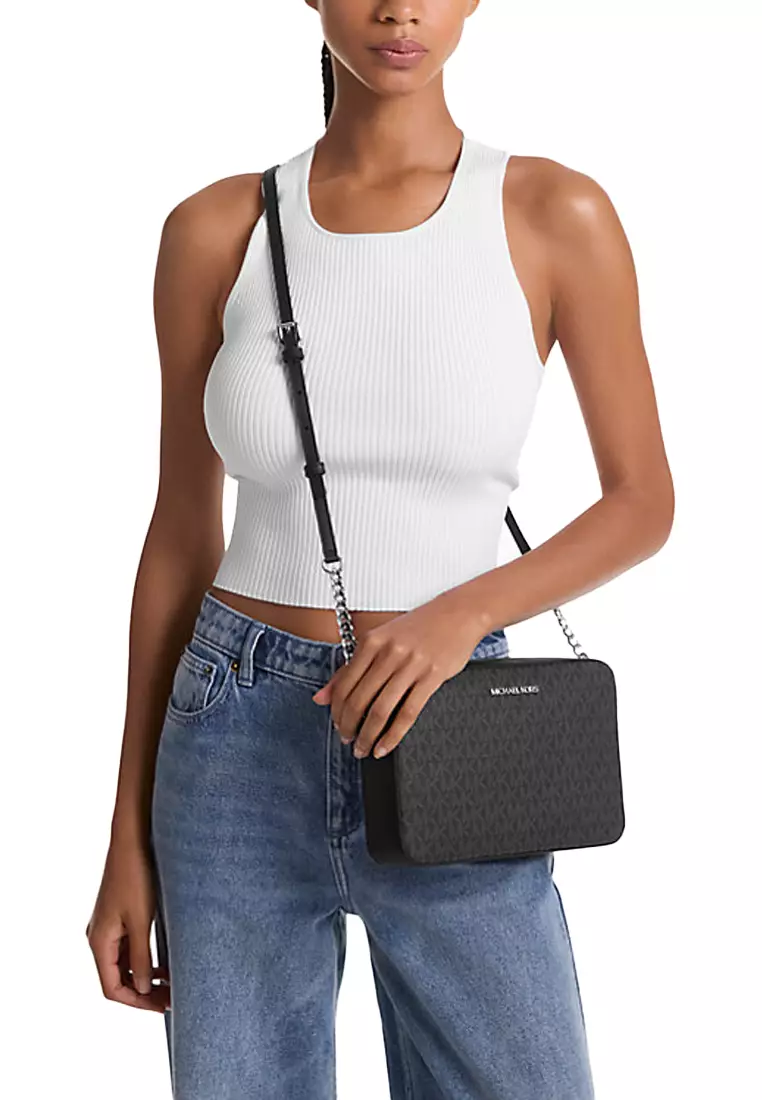 Jet Set Large Logo Crossbody Bag 35F8STTC3B