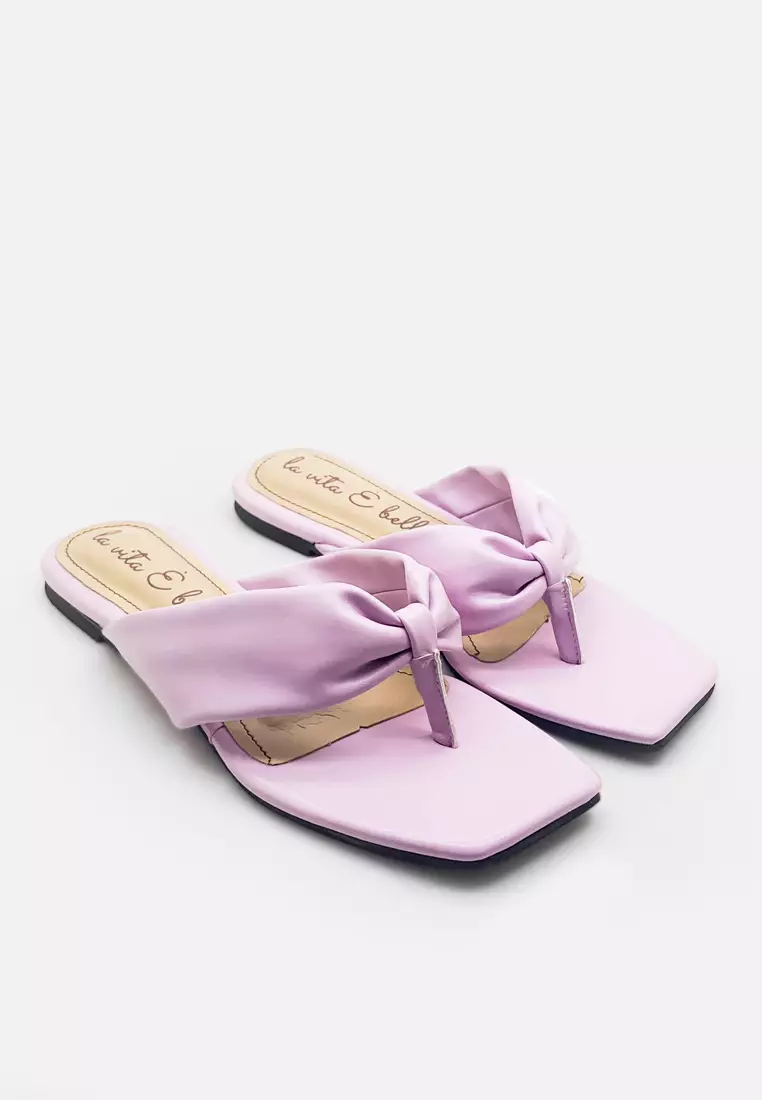 Women Flat Sandal Flip Flop Bow